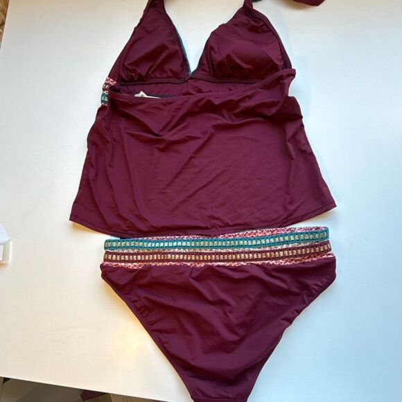 NWT La Blanca halter tankini and matching bottom swimwear. Size 16 - Picture 6 of 9